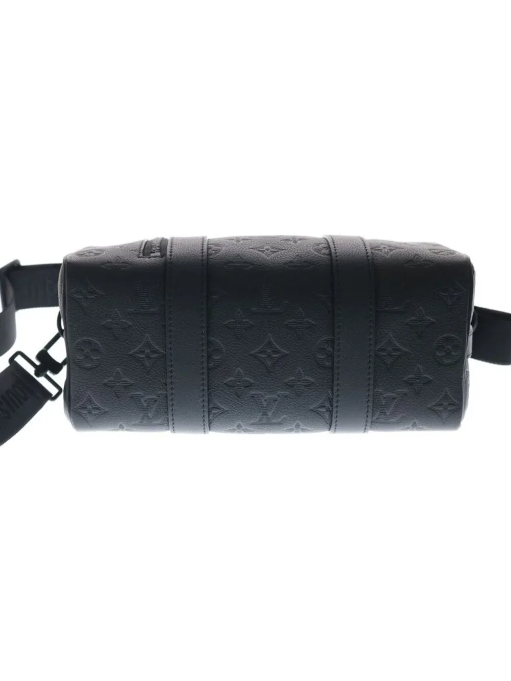 Louis Vuitton City Keepall Monogram Shadow Leather Shoulder Bag Noir Black